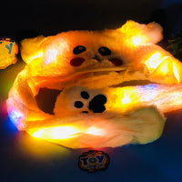 Premium Kids Pikachu Luminous Glowing Lights Ear Flaps Cap