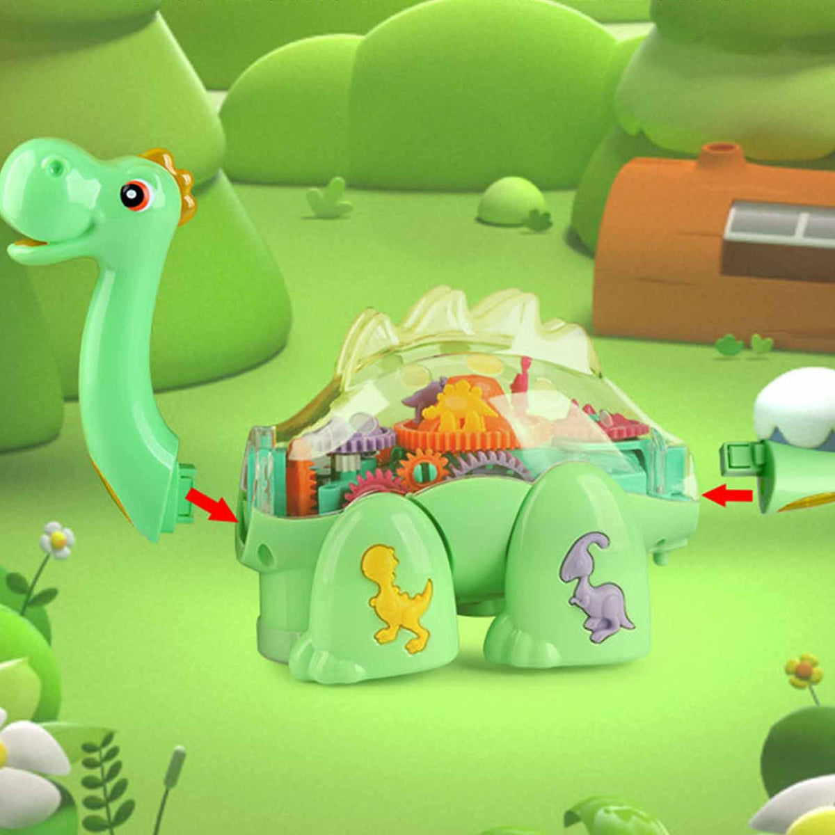 Light & Music Gear Dinosaur Toy