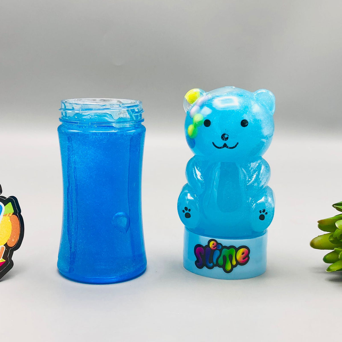 1Pc Bear Crystal Slime Mud Bottle
