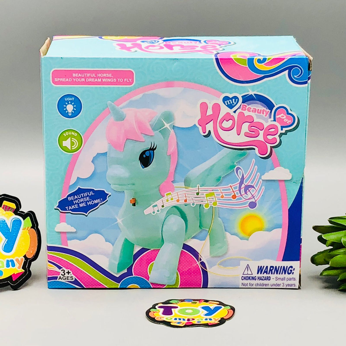Electric Light & Sound Cute Horse Pet