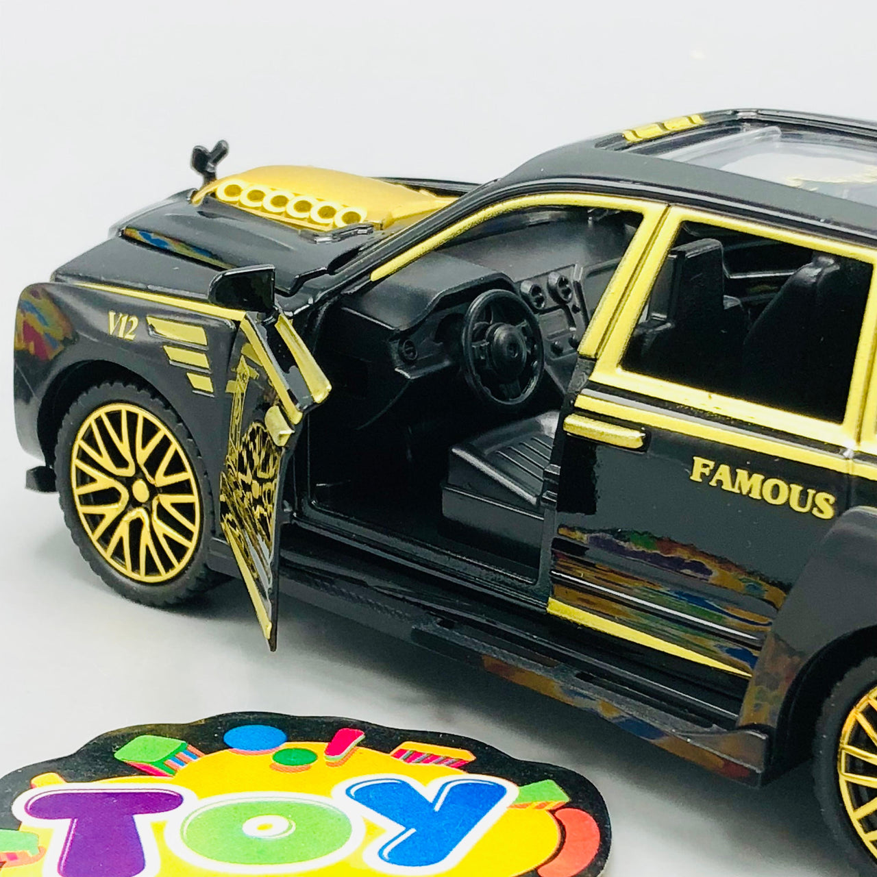 1:28 Diecast Mini Rolls Royce Model Car - 1Pc