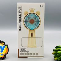 Rechargeable Changing Colorful Lights Mini Fan