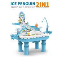 2-in-1 Ice Penguins Slide & Fishing Game Set