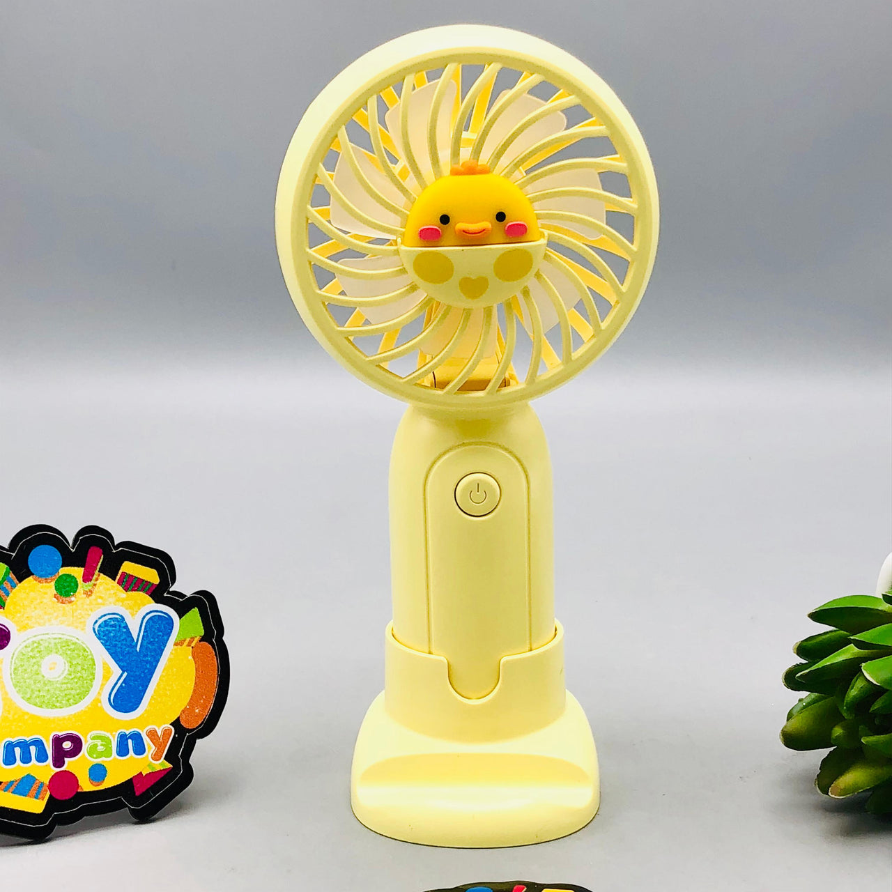 Rechargeable Cute Cartoon Themed Handheld & Desktop Fan