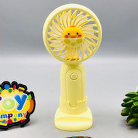 Rechargeable Cute Cartoon Themed Handheld & Desktop Fan