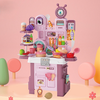 56Pcs Kids Pretend Play Kitchen Cooking Play Set