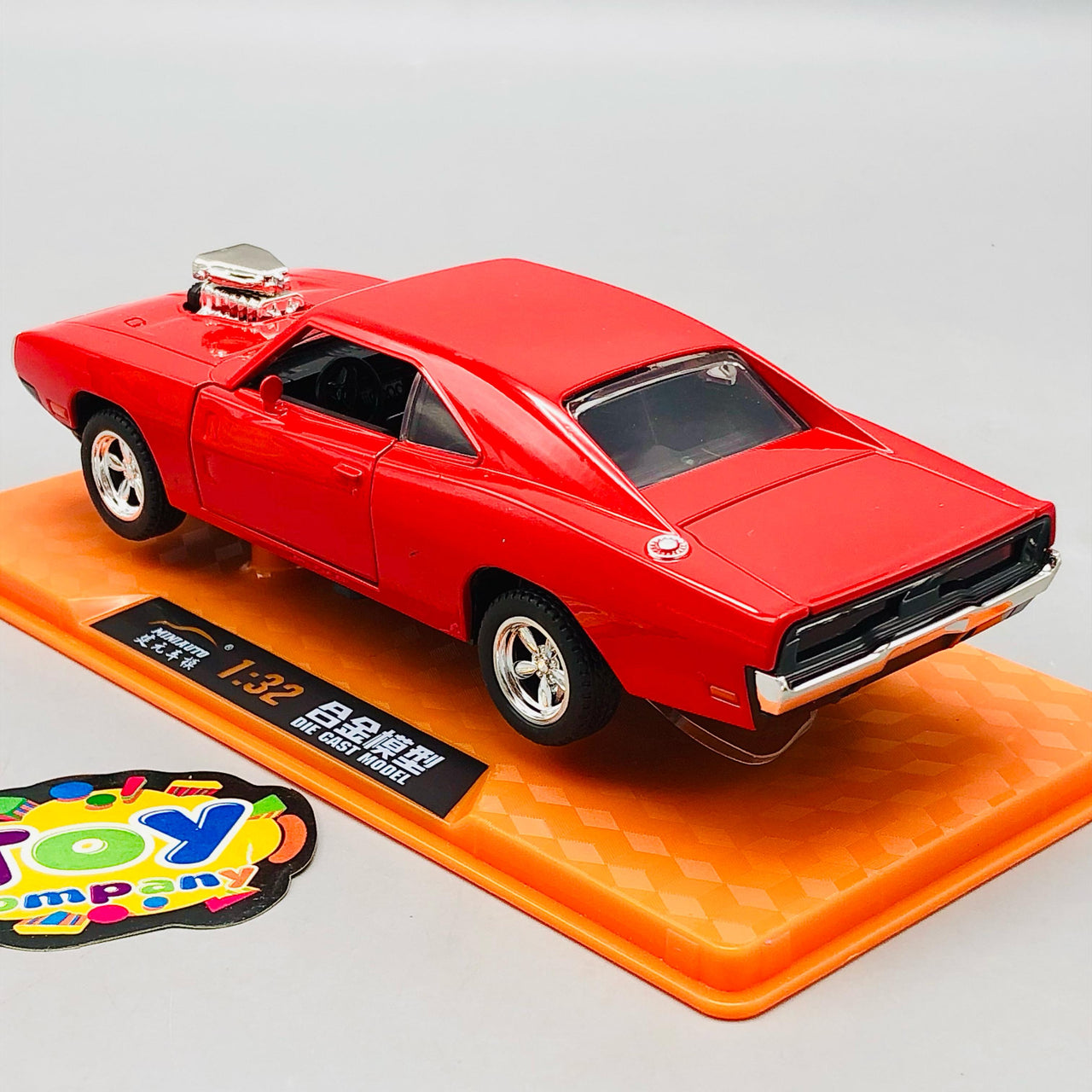 1:32 Diecast Dodge Charger With Acrylic Display Box - Red