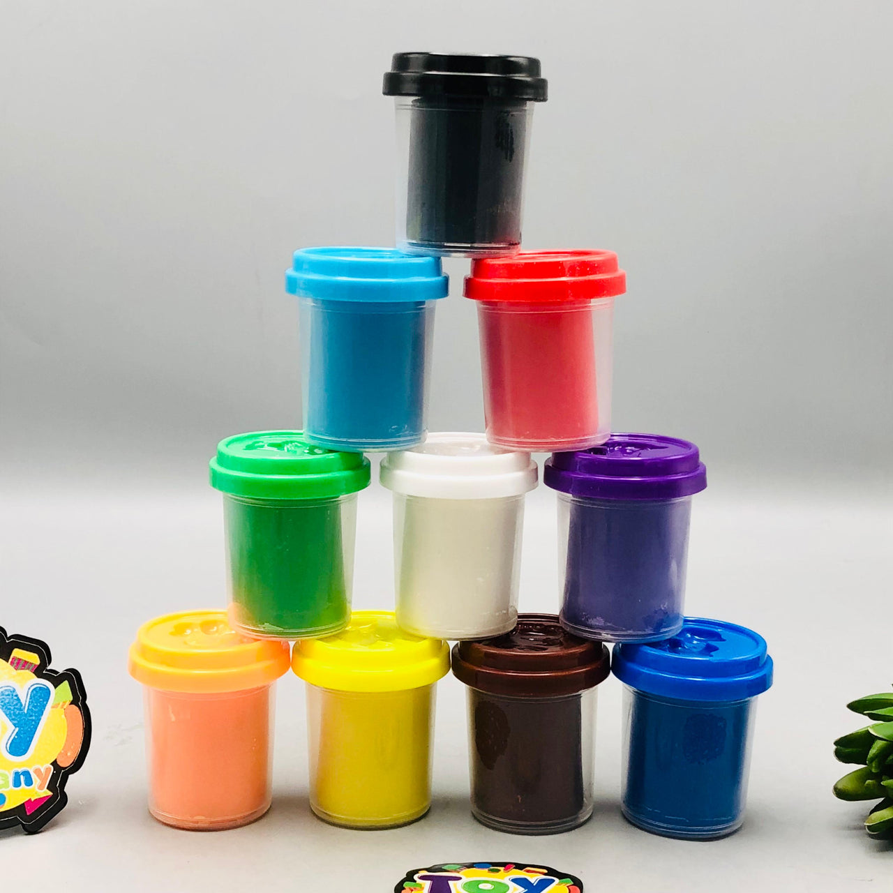 56g Kids Colorful Play Dough Set - 10Pcs