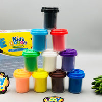 56g Kids Colorful Play Dough Set - 10Pcs