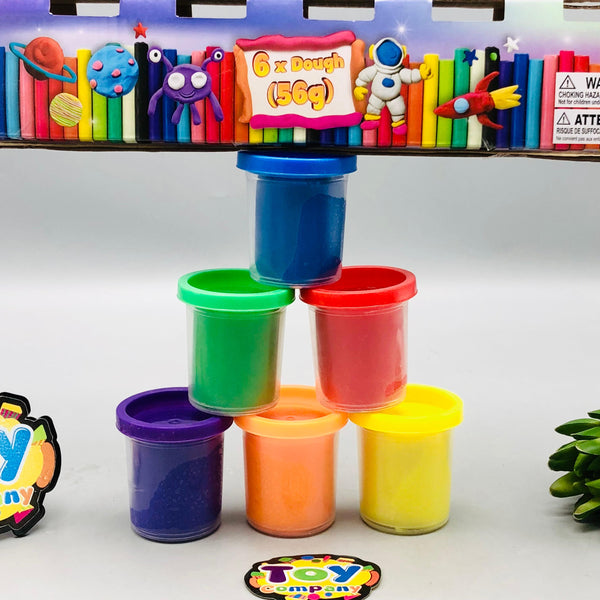 56g Kids Colorful Play Dough Set - 6Pcs