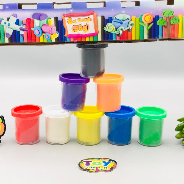 56g Kids Colorful Play Dough Set - 8Pcs