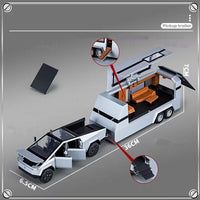 1:32 Tesla Pickup Truck With Trailer