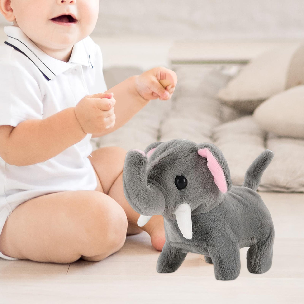 Cute Walking Plush Elephant With Sound