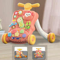 Multi-functional Baby Puzzle Activity Walker - Red