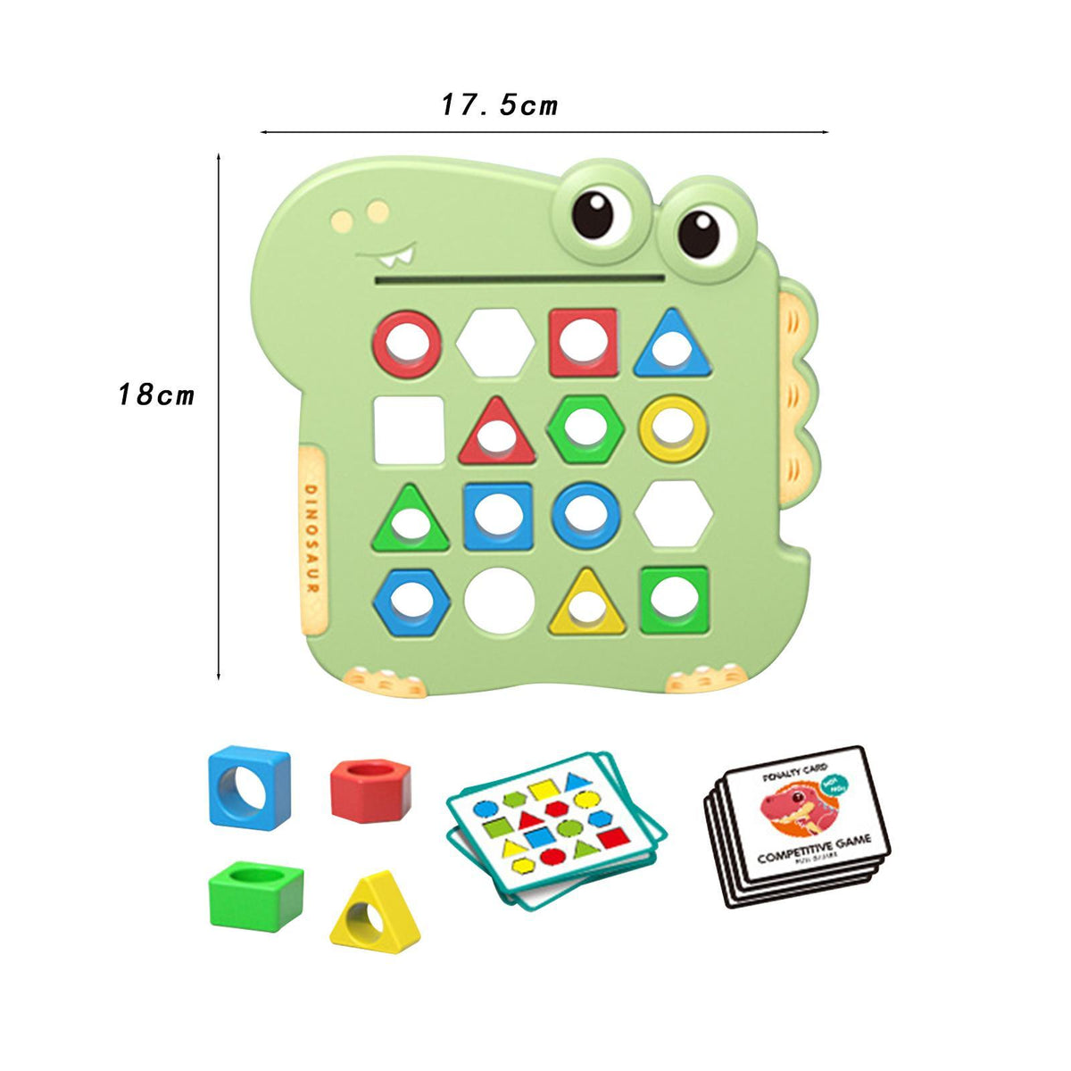 Dinosaur Pairing Shape Puzzle Game