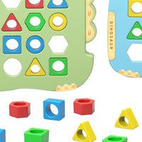 Dinosaur Pairing Shape Puzzle Game
