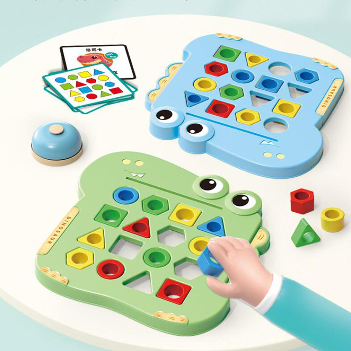 Dinosaur Pairing Shape Puzzle Game