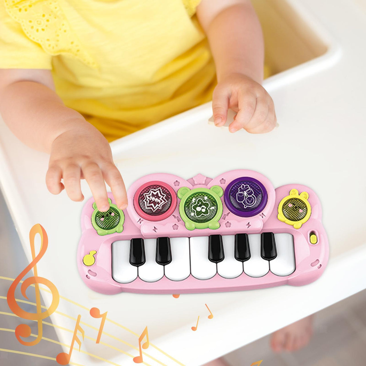 Electronic Cartoon Musical Piano With Lights