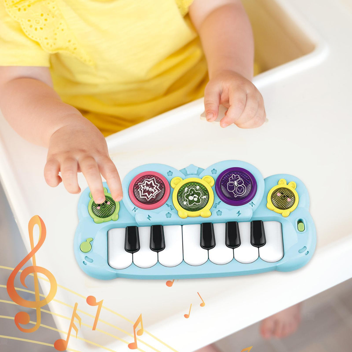 Electronic Cartoon Musical Piano With Lights