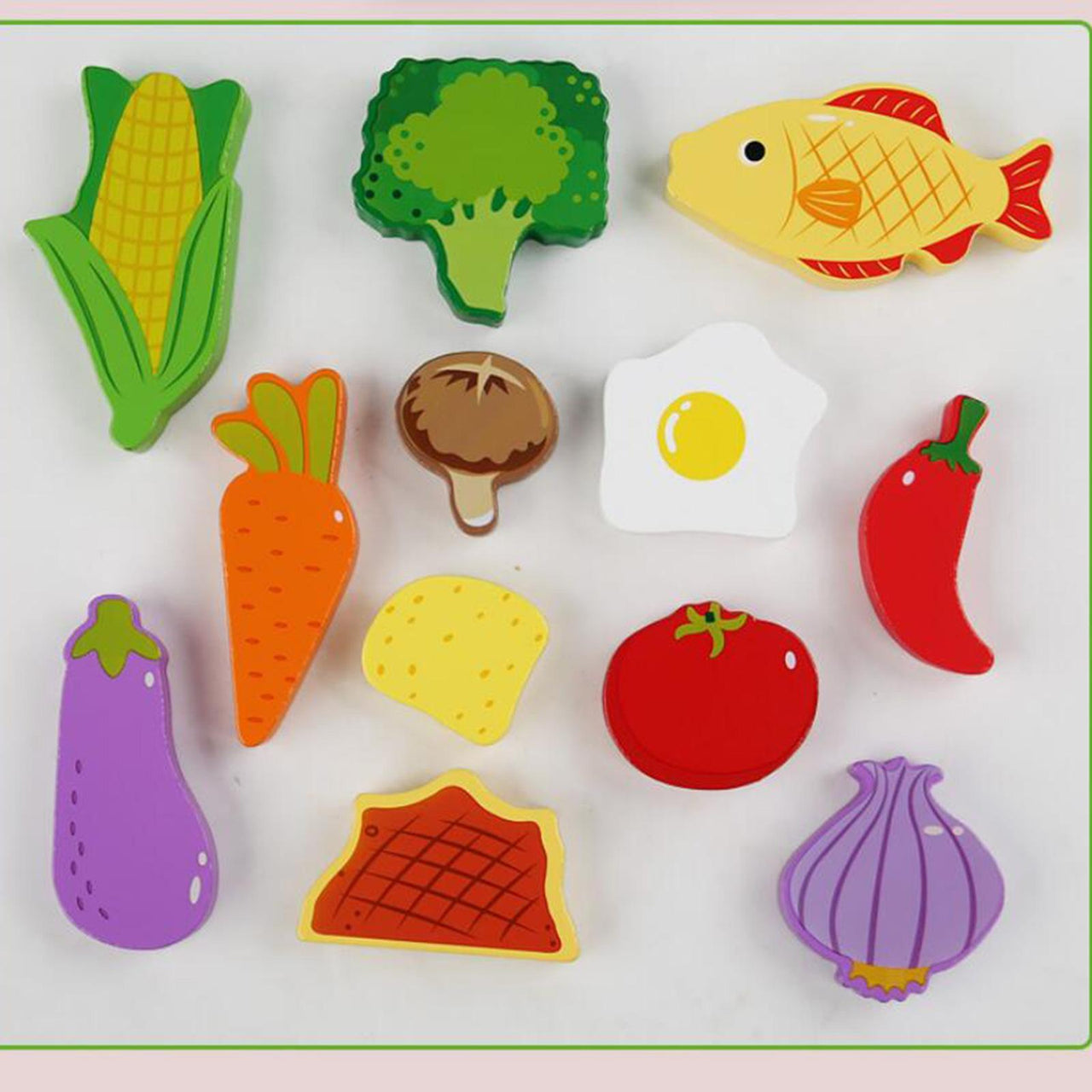 Toddlers Premium Vegetable Themed Solid Puzzle