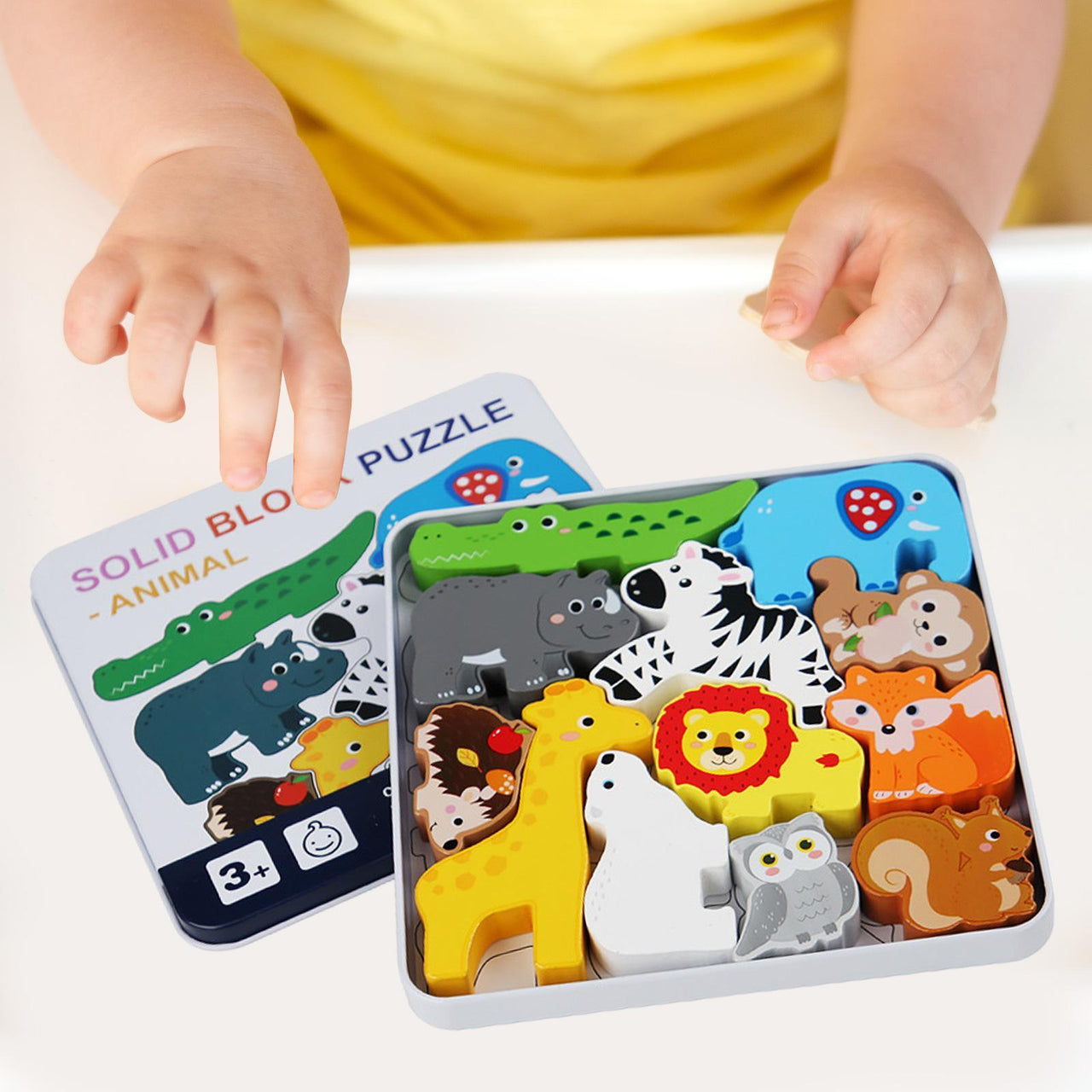 Toddlers Premium Animal Themed Solid Puzzle