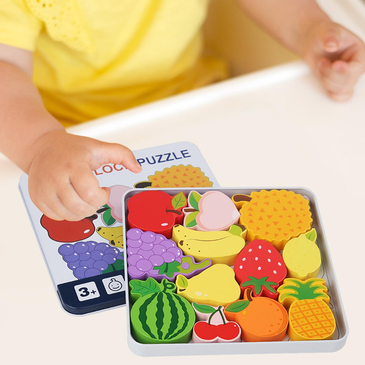 Toddlers Premium Fruit Themed Solid Puzzle