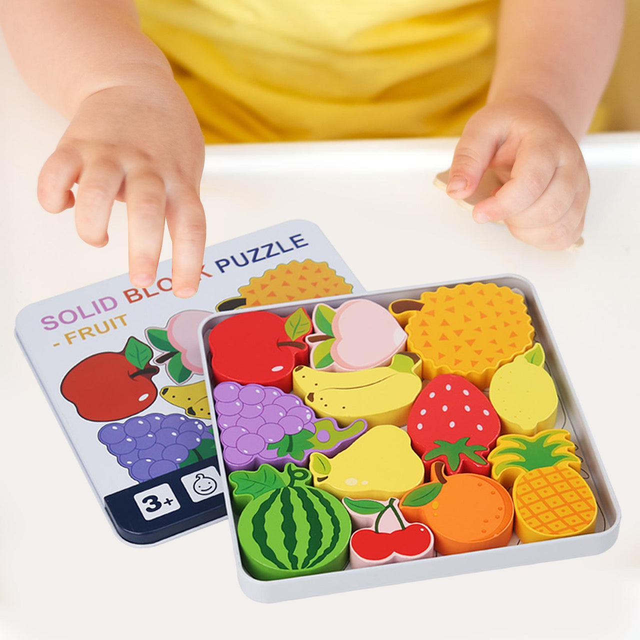 Toddlers Premium Fruit Themed Solid Puzzle