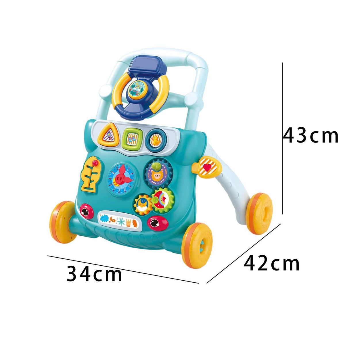 Multi-functional Baby Musical Walking Walker - Green