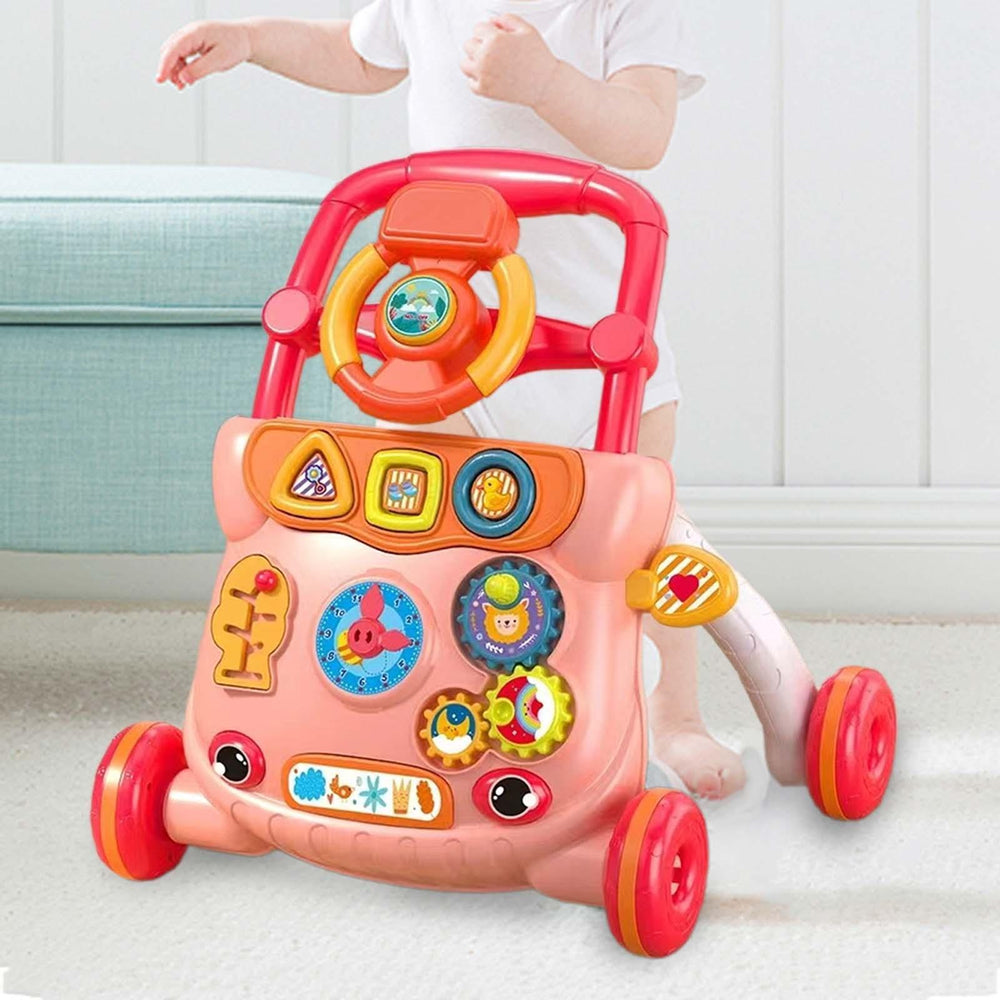 Multi-functional Baby Musical Walking Walker - Pink