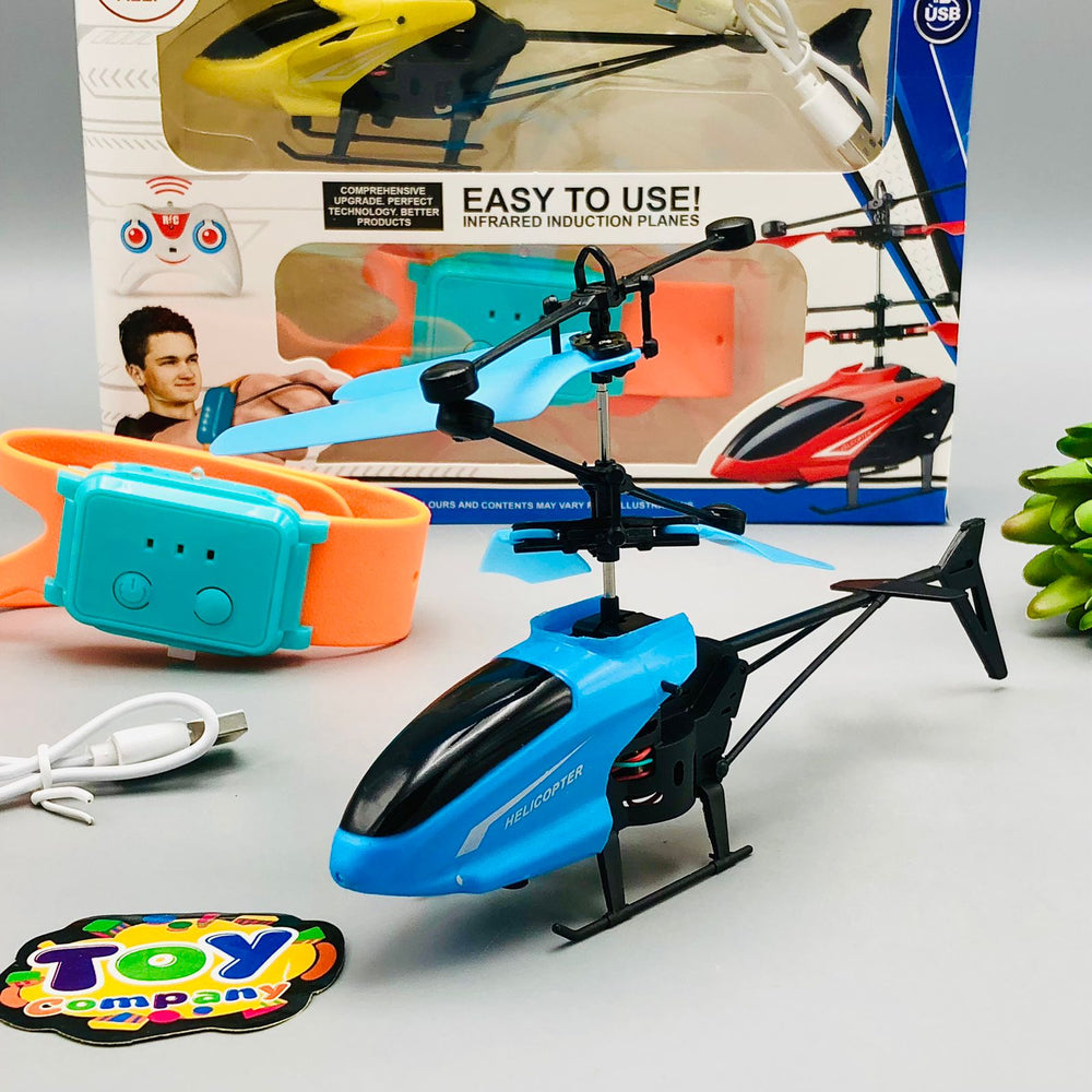 Watch Control & Infrared Induction Helicopter With Cool Lights