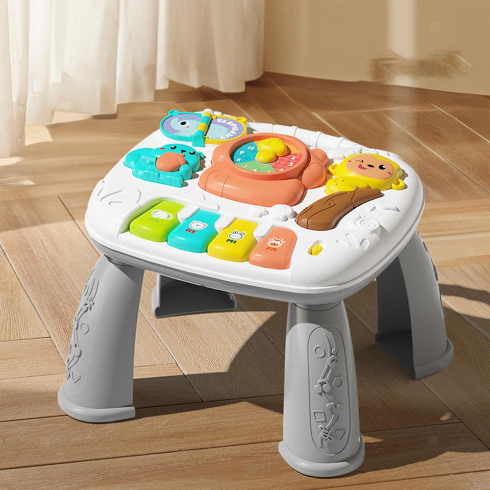 Multi-Functional Baby Musical Learning Activity Table - Gray
