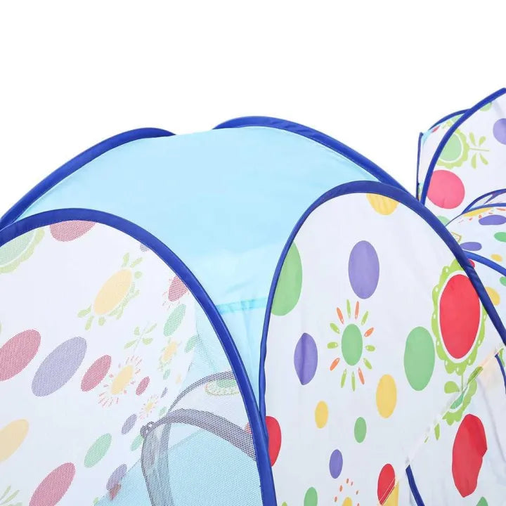 3in1 Foldable Tunnel Tent House - Blue