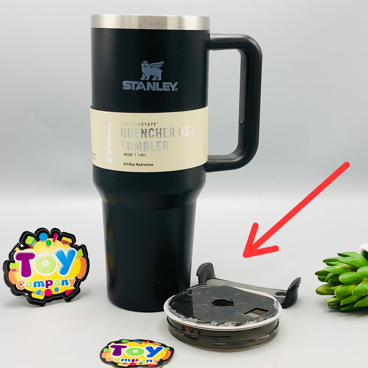 Black Stanley Insulated Tumbler With Straw - Major Fault