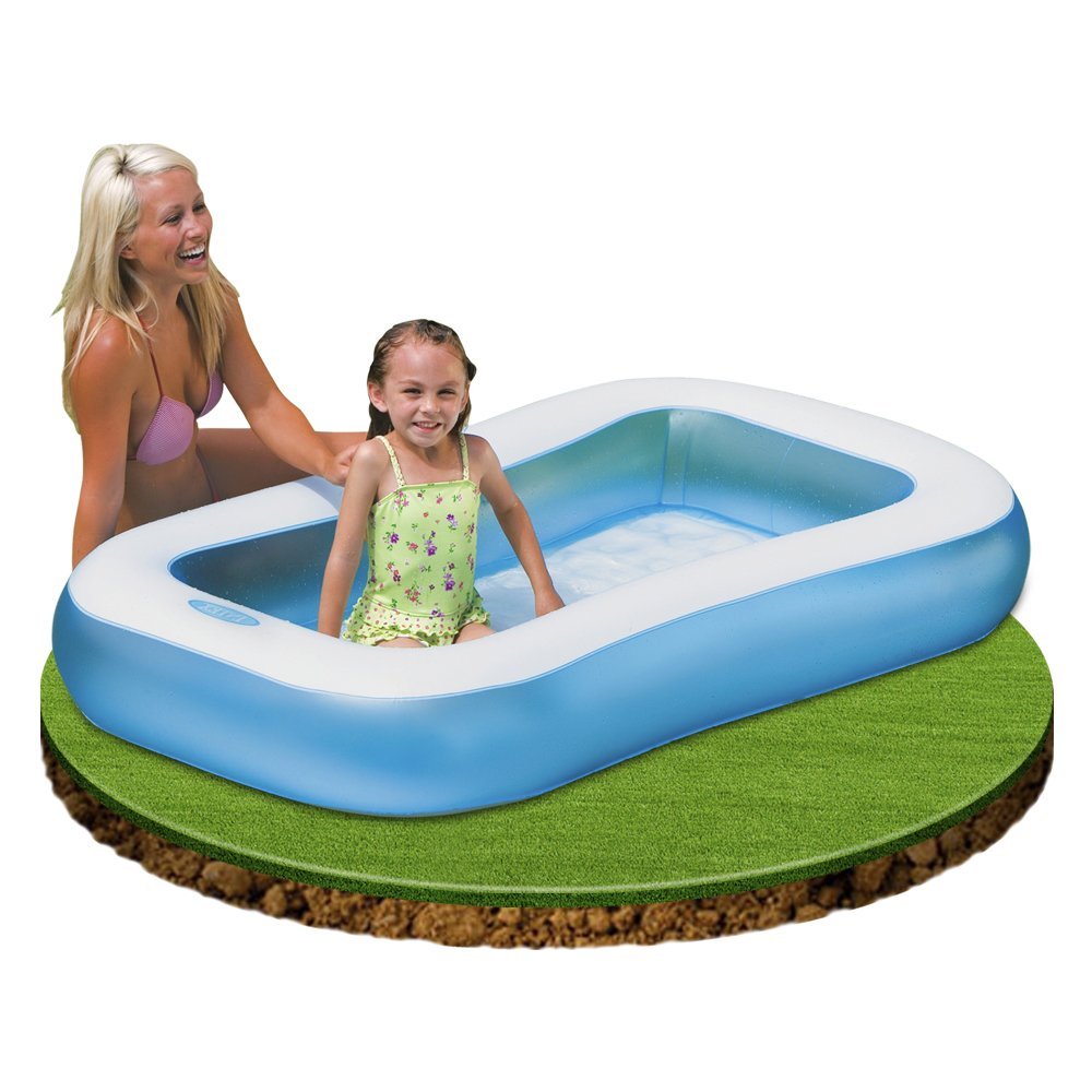 Intex Rectangular Luxury Baby Pool (65.5" L x 39.5" W x 11" H)