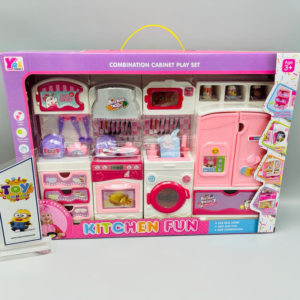 Combination Cabinet Kitchen Play Set