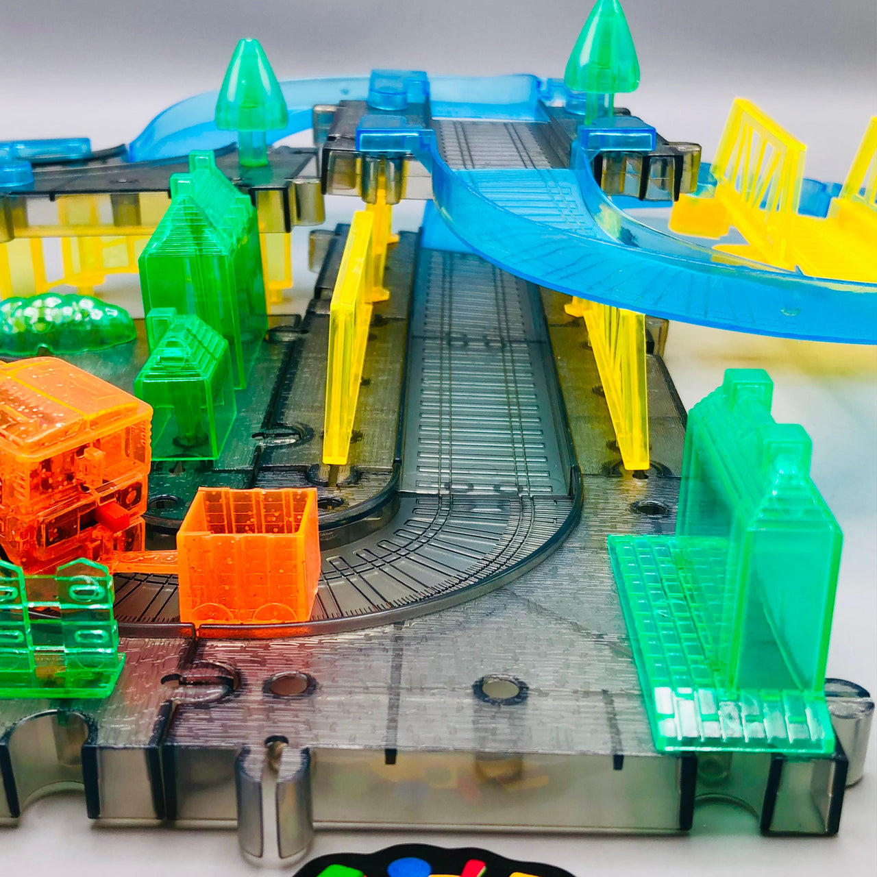 36Pcs DIY Fun Flash Train Track Set