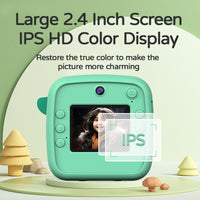 Kids Dual Camera Instant Digital Print Camera - Dinosaur