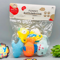 5Pcs Vinyl Sea Animal Baby Bath Toys - Assortment
