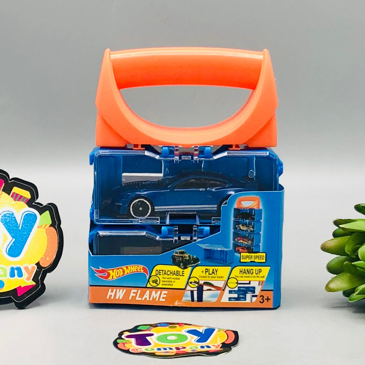 2Pcs Hot Wheel Diecast Cars With Display Racks