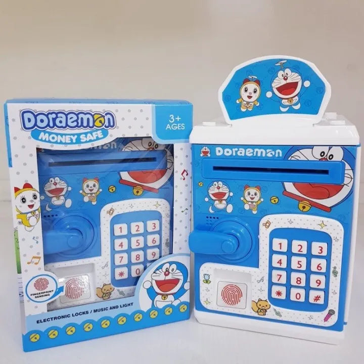Doraemon Fingerprint Piggy Bank With Light & Sound