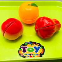 15Pcs Pretend Play Vegetable & Fruit Cutting Set