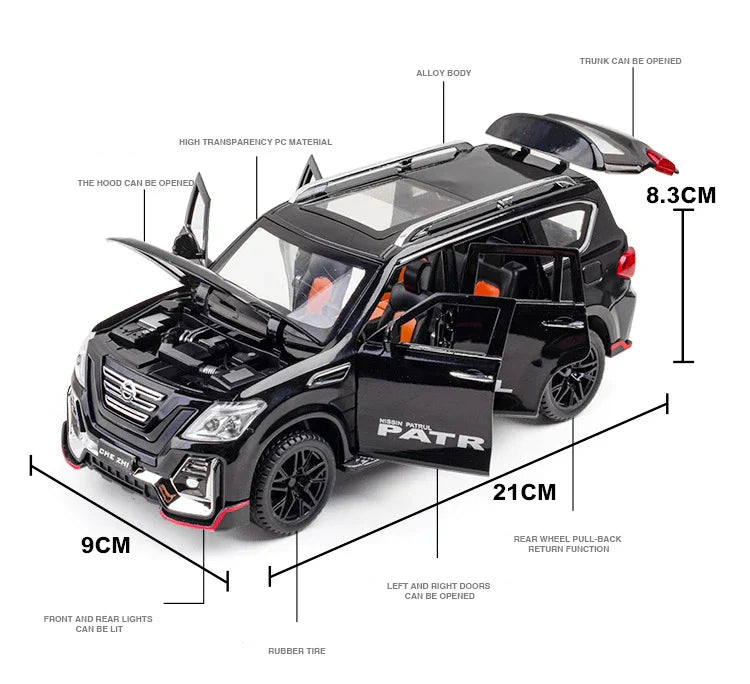 1:24 Diecast Nissan Patrol SUV Model Car