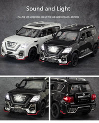1:24 Diecast Nissan Patrol SUV Model Car With Smoke