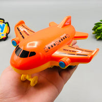 Mini ABS Inertial Cartoon Airplane - 1Pc