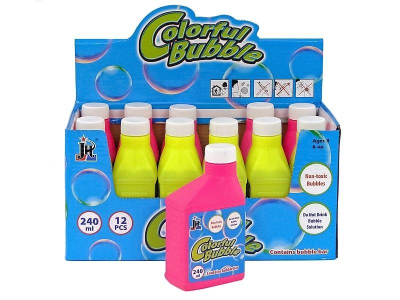 240ml Colorful Bubble Liquid Bottle