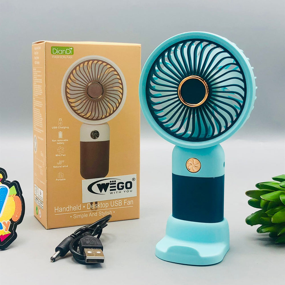 Stylish Rechargeable Handheld & Desktop Mini Fan