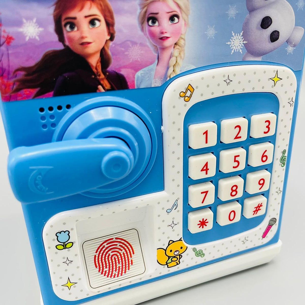 Frozen Piggy Bank ATM with Finger Print & Password Unlock