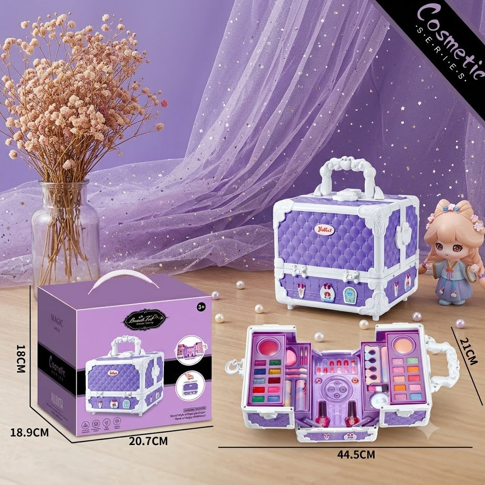59Pcs Realistic 3 Layers Makeup Briefcase