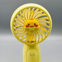 Rechargeable Cute Cartoon Themed Handheld & Desktop Fan
