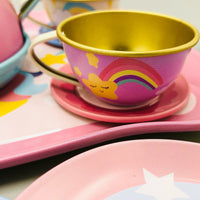 14Pcs Unicorn Themed Kids Metal Tea Set
